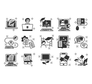 çevrimiçi eğitim simgeleri