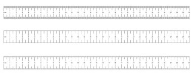 Metrik İmparatorluk Cetvelleri. 