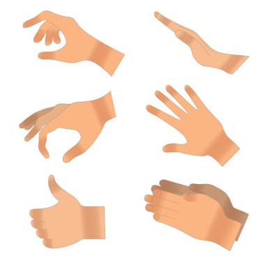 El hareketleri farklı pozisyonlarda.