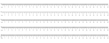 Metrik İmparatorluk Cetvelleri. 