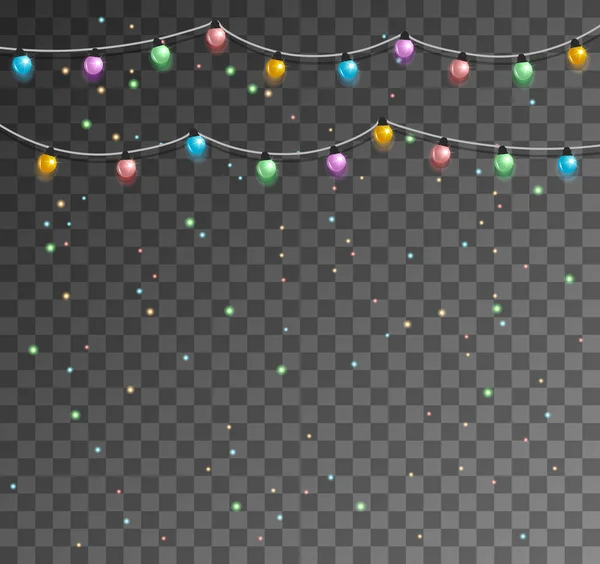 Colorful Xmas garland.