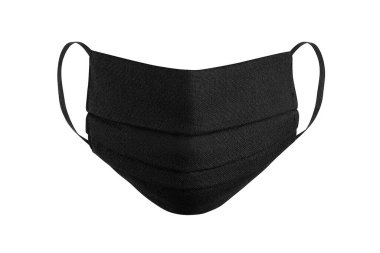 Koronavirüs salgını. Grip hastalıklarına karşı korunmak için antiviral siyah tıbbi maske. Cerrahi koruyucu maske. COVID orta doğu solunum sendromu koronavirüsü. Corona virüsü 2019, COVID-19