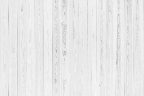 背景に水平方向のホワイトグレーの木色の質感 表のトップビューの表面の光をきれいにします デザインアート作品やインテリアや外装のための自然なパターン 古い白い木の板壁のパターンを粉砕 — ストック写真