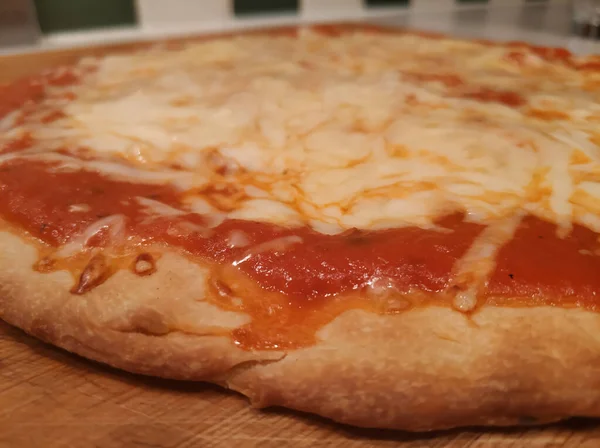 Los Mejores Ingredientes Para Una Pizza Parmesano Cerezas Setas Aceite — Foto de Stock