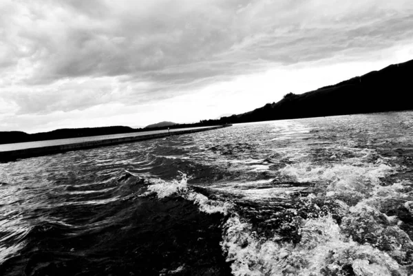 Paseo Barco Por Lago Rotorua Nueva Zelanda — Foto de Stock
