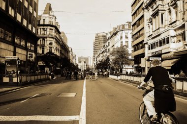 Gri bir günde gökyüzünde parlayan kanat. 