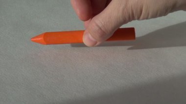 turuncu renk mum mum boya pastel boya sanatçı aracı