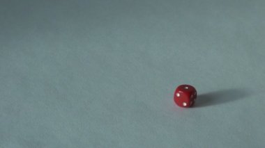 bir 1 kırmızı kemik zarı tahta oyunu. seçim casino