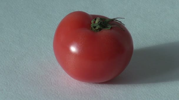 Tomate rouge, délicieuse nourriture végétarienne aux légumes sains — Video