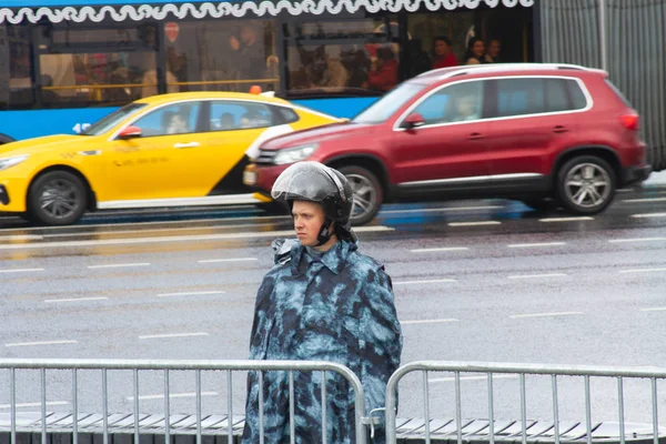 Policie v moskevských ulicích — Stock fotografie