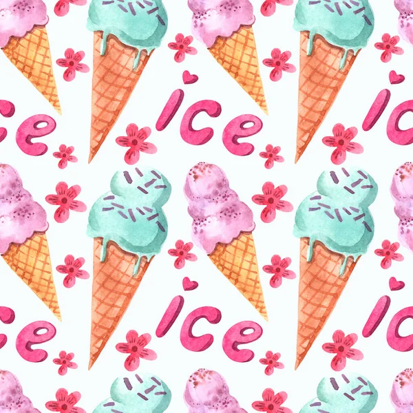 아이스크림과 사탕이 무미의 — 스톡 사진