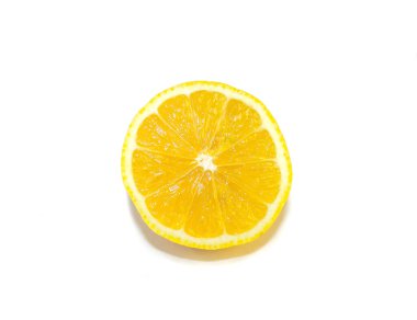 Lemon 'un yakın plan fotoğrafı, izole et