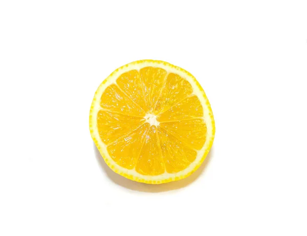 Closeup Photo Lemon Isolate — Stock Photo, Image