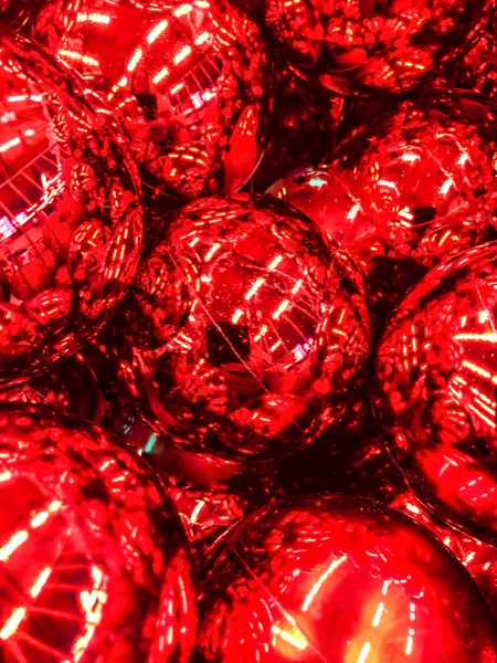 Christmas Balls Christmas Tree Close Photo — Stock Photo, Image