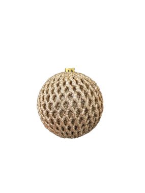 Noel ağacında beyaz arka planda Noel balosunda izole edilmiş.