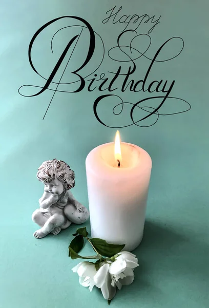 Carte Poștală Sau Banner Internet Salut Ziua Naștere Inscripția Mulți — Fotografie, imagine de stoc