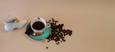 Kahve ve ev konforu konularında boşluğu kopyala