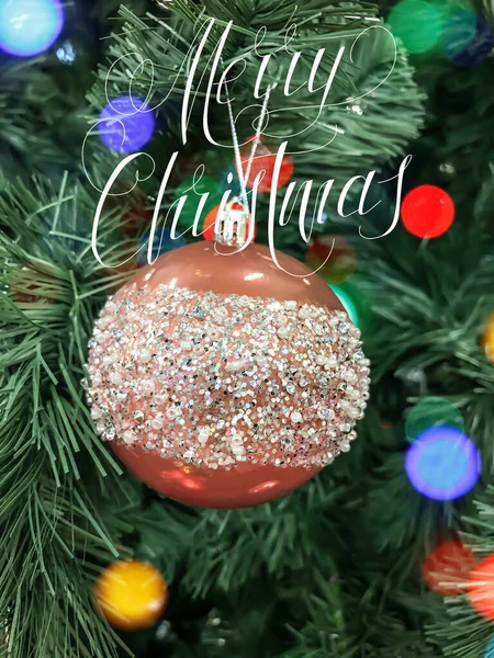Frohe Weihnachten Mit Einem Guten Rutsch Ins Neue Jahr Weihnachtsbanner — Stockfoto