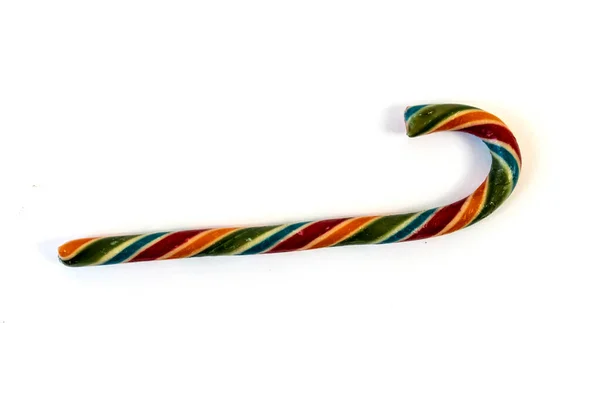 Candy Cane Izolat Element Projektu Boże Narodzenie — Zdjęcie stockowe