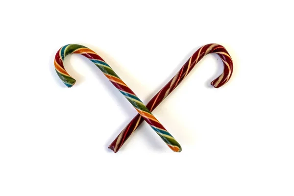 Caña Caramelo Aislado Elemento Diseño Para Navidad — Foto de Stock