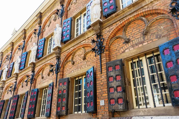 Πρόσοψη Του Ιστορικού Κτιρίου Του Σχολείου Λατινική Nijmegen Ολλανδία — Φωτογραφία Αρχείου