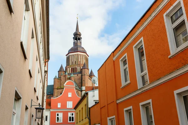 Picture Cityscape Church Unesco Protected Old Town Stralsund — Stock Photo, Image