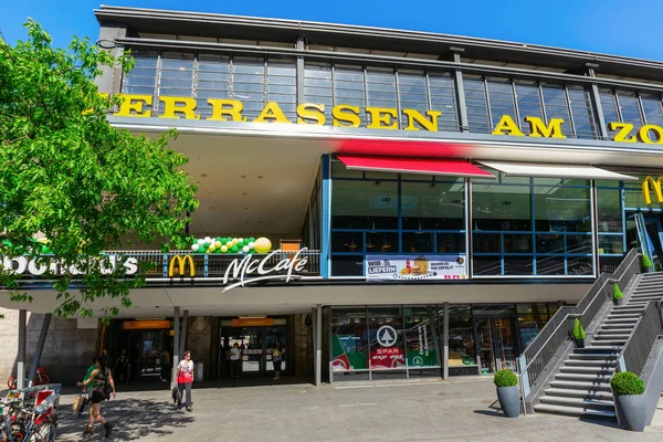 Berlin Germany May 2018 Side Entrance Station Zoologischer Garten Unidentified — Stock Photo, Image