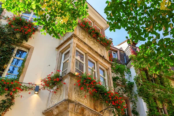 Güzel Evin Cephe Strazburg Fransa Nın Eski Şehir — Stok fotoğraf