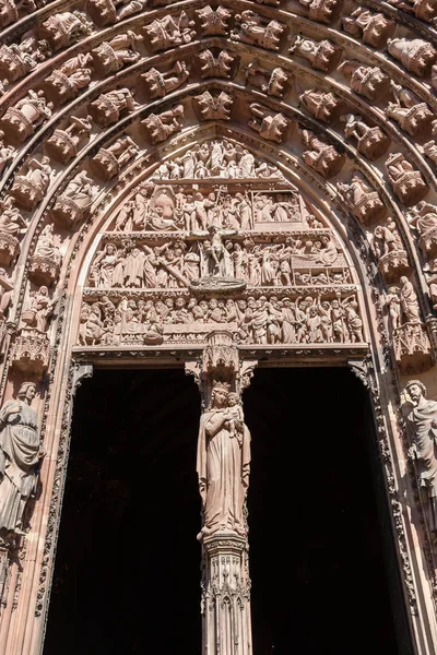 Bild Des Portals Des Straßburger Münsters — Stockfoto
