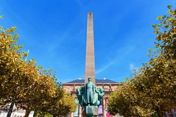 Štrasburk Francie Září 2018 Obelisk Leclerc Štrasburku Byl Vytvořen Umělcem — Stock fotografie