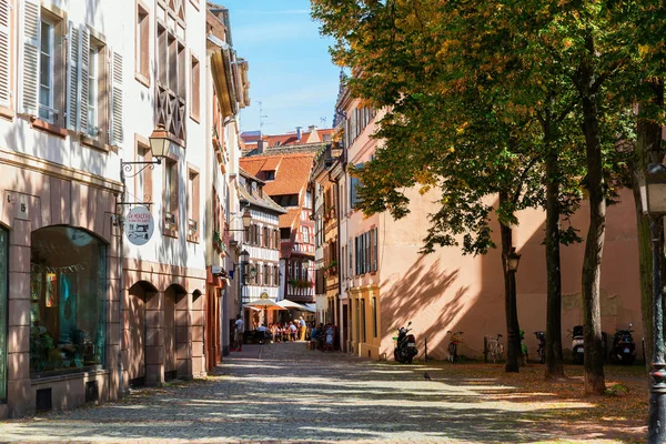 Strasbourg France Septembre 2018 Vue Quartier Petite France Avec Des — Photo