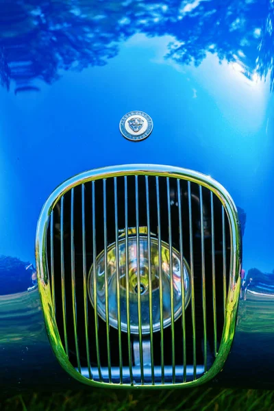 Kerpen August 2018 Detail Eines Klassischen Jaguar Type Ist Ein — Stockfoto