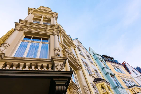 Fachadas Casas Históricas Aachen Alemanha — Fotografia de Stock