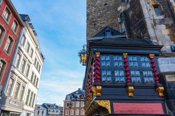 Afbeelding Van Een Weergave Van Oude Binnenstad Van Aken Duitsland — Stockfoto