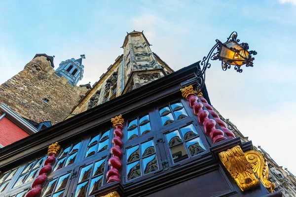 Bild Historisk Byggnad Och Granus Tower Aachen Tyskland — Stockfoto