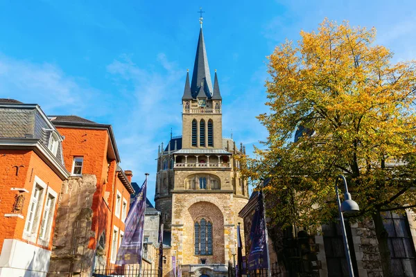 Aachen Niemcy Października 2018 Katedra Akwizgranie Jest Jednym Najstarszych Kościołów — Zdjęcie stockowe