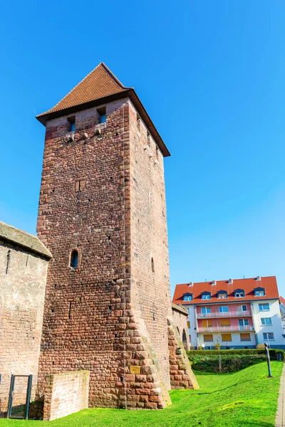 Picture Medieval Roman City Wall Towers Worms Germany — Stock Photo, Image