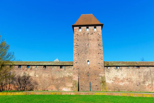 Foto Muralha Medieval Cidade Romana Com Torres Worms Alemanha — Fotografia de Stock