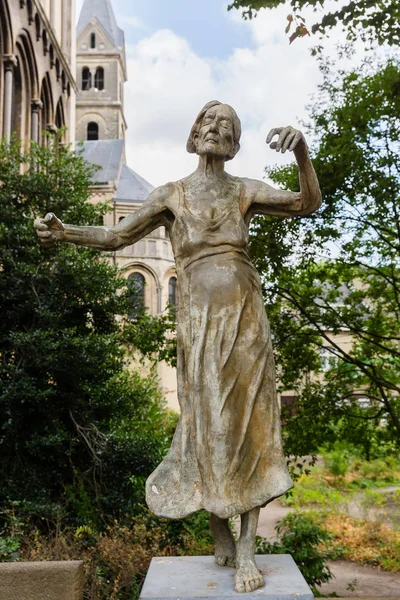 Roermond Holandia Sierpień 2018 Rzeźba Brązu Munsterkerk Roermond Roermond Prawa — Zdjęcie stockowe