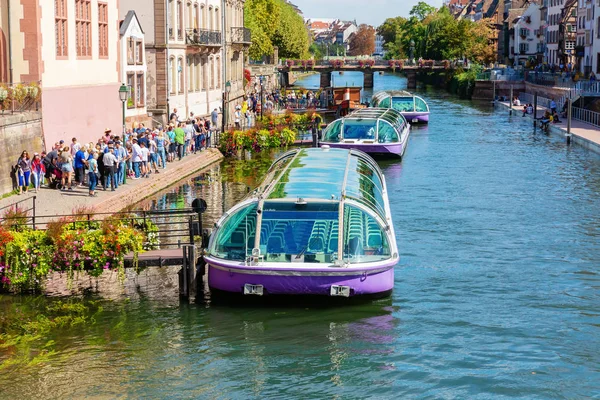 Strasbourg Франція Вересня 2018 Cityscape Grande Ile Strasbourg Unidentified People — стокове фото