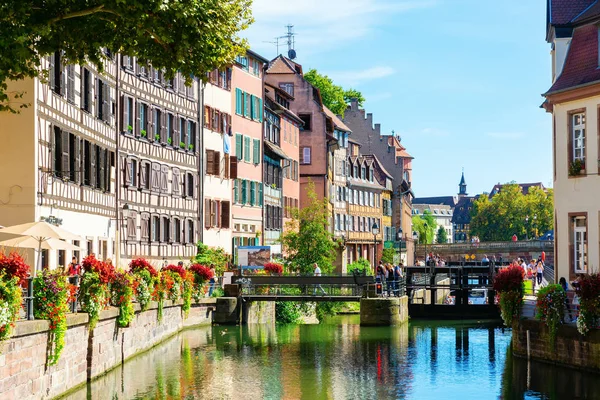 Straatsburg Frankrijk September 2018 Uitzicht Wijk Petite France Met Niet — Stockfoto