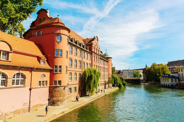 Strasbourg Frankrike September 2018 Stadsbilden Grande Ile Strasbourg Med Oidentifierade — Stockfoto