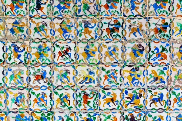 Sevilla España Noviembre 2018 Azulejos Históricos Alcázar Sevilla Palacio Real — Foto de Stock