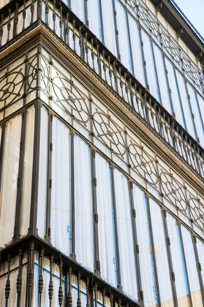 picture of a traditional old bay window from Seville, Spain