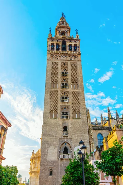 Torre Giralda Principale Punto Riferimento Siviglia Spagna — Foto Stock