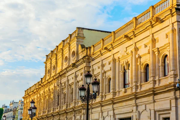 Fasaden Det Historiska Rådhuset Sevilla Spanien — Stockfoto