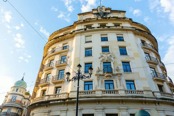 Fachada Edifício Histórico Cidade Velha Sevilha Espanha — Fotografia de Stock