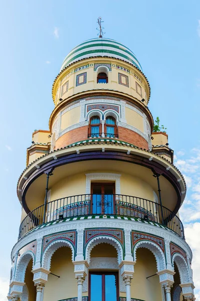Fasaden Historisk Byggnad Gamla Stan Sevilla Spanien — Stockfoto
