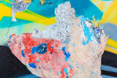 ayrıntı görünümü bir kırık graffiti duvar resmiyle
