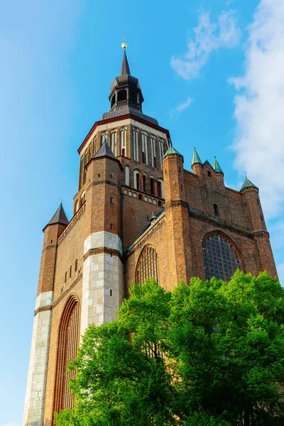 Zdjęcie Kościoła Najświętszej Marii Panny Stralsund Stralsund Niemcy — Zdjęcie stockowe